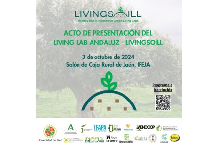 3 OCTUBRE 2024<br>ACTO DE PRESENTACIÓN<br>Living Lab Andaluz LIVINGSOILL