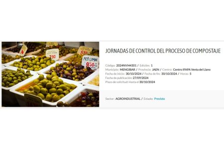 30 OCTUBRE 2024<br>JORNADAS DE CONTROL DEL PROCESO DE COMPOSTAJE